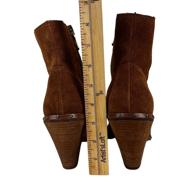 CHINESE LAUNDRY RAMBLE WESTERN LEATHER BOOTIES RUSTY BROWN NWOT WOMEN'S SIZE 7.5 - Picture 6 of 14